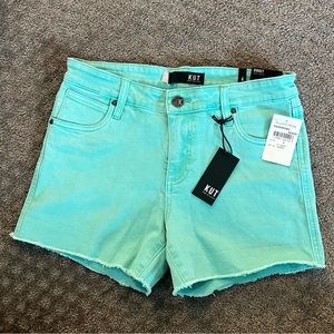 KUT Jean shorts with raw edge